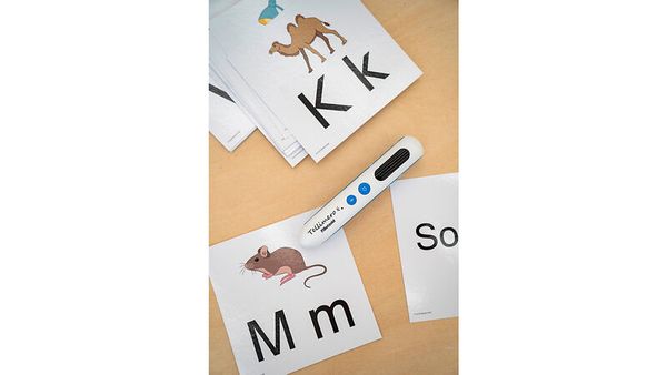 alphabet flashcards, letter cards, educational toy, mobility reader, staple learning
