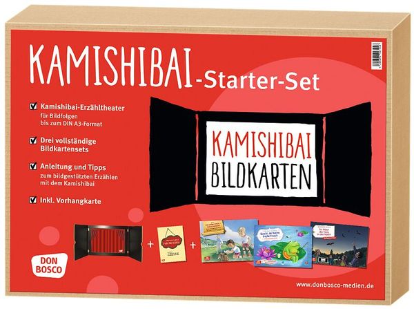 Starter-Set, Kamishibai, Bildkarten, Erzähltheater, Kartenset