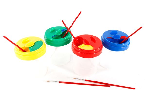 Sicherheitsfarbbecher / Antischmiertöpfe, 10 cm, ca. 125 ml, 4 Stück Sicherheitsfarbbecher / Antischmiertöpfe, 10 cm, ca. 125 ml, 4 Stück