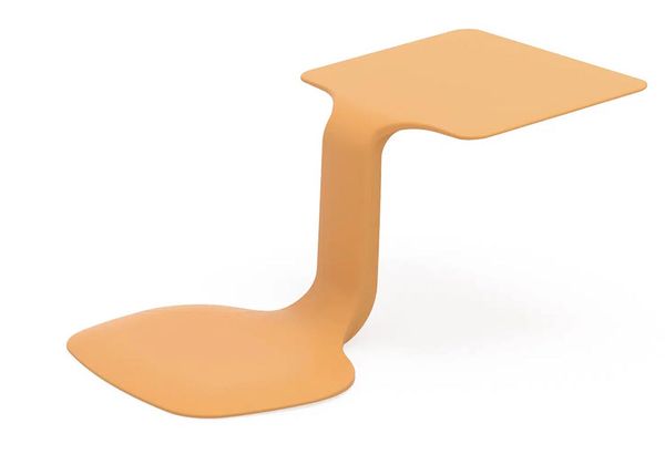 Mobiler Sitz-Tisch ZTOOL, Stuhl + Tisch, ocker