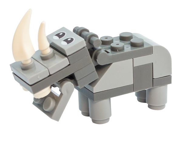 lego, modell,  warthog, grau, hörner