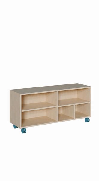 Lowes Schrank, Aufbewahrungseinheit, Holzschrank, Rollbarer Schrank, Schrank mit Rädern