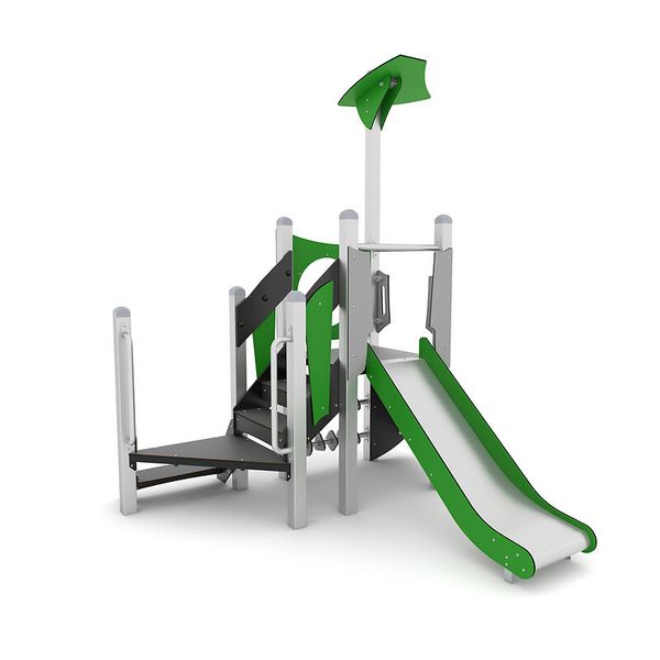 U3-Spielkombination mit Rutsche, Steel+