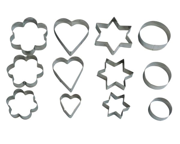 Keksausstecher, 12 Stk. Keksausstecher, 12 Stk.