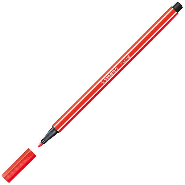 STABILO Faserschreiber Pen 68, 1 mm Strichstärke, farbig sortiert, 10 Stück