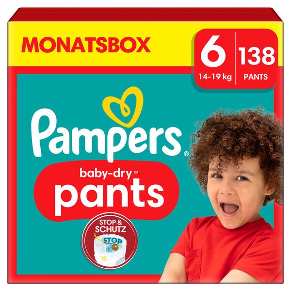 PAMPERS Baby Dry Pants Gr. 6, Extra Large 13-19 kg, (verschiedene Verpackungsgrößen)