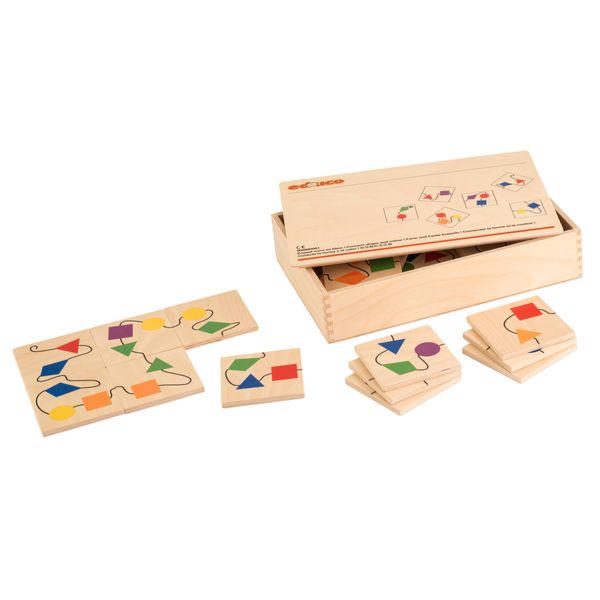 Holzpuzzle, Logikpuzzle, Formen, Figuren, Holzspielzeug