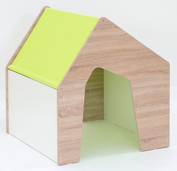 Kinderhaus, Spielhaus, Kletterhaus, Holz, Grün