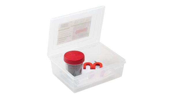 Eisenpulver Experimentierset, inkl. 4 Magnete