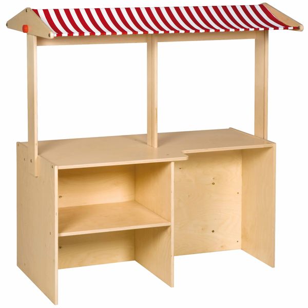 holzregal, markttheke, spieltheke, holzstruktur, sonnendach