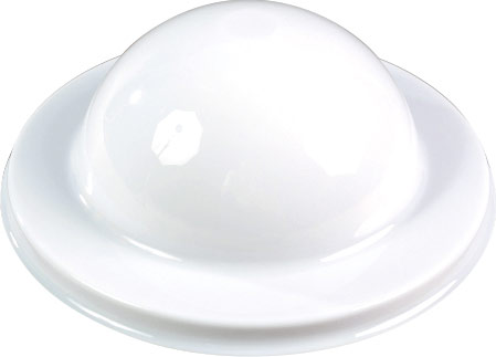 weißer Kuppel, Seifenschale, Becken-Lippe, Kuppelform, weißes Keramik