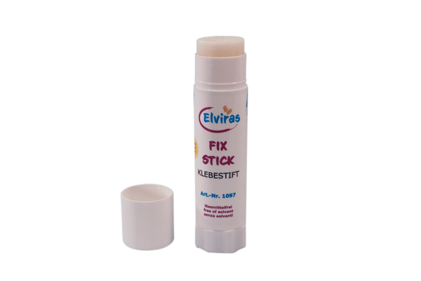 ELVIRAS Klebestift Fix Stick, lösungsmittelfrei, je 40 g, 12 Stück
