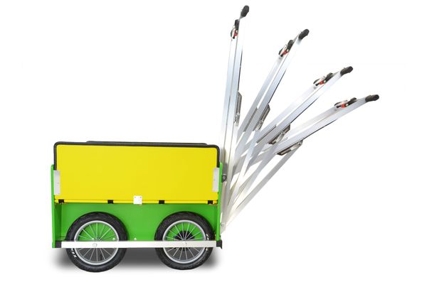 Krippenwagen Fritz Kobaltblau-Grün, 6-Sitzer