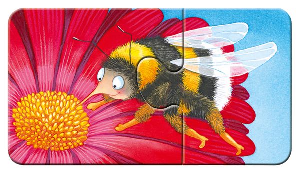 RAVENSBURGER my first Puzzle: Tiere im Garten, 9 Kinderpuzzles mit 2 Teilen, ab 2 Jahre