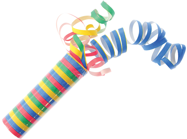 Luftschlangen bunt, 3 Stangen mit je 18 Rollen Luftschlangen bunt, 3 Stangen mit je 18 Rollen