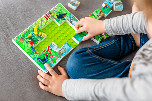 HUBELINO Puzzle Tierwelt im tropischen Regenwald (35-teilig), ab 4 Jahre