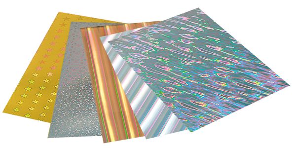 FOLIA Holo-Karton, 25x35cm, 5 Bogen