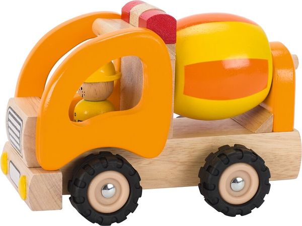 Holzspielzeug, Kranwagen, Lastwagen, Spielzeugauto, Bauteilholz