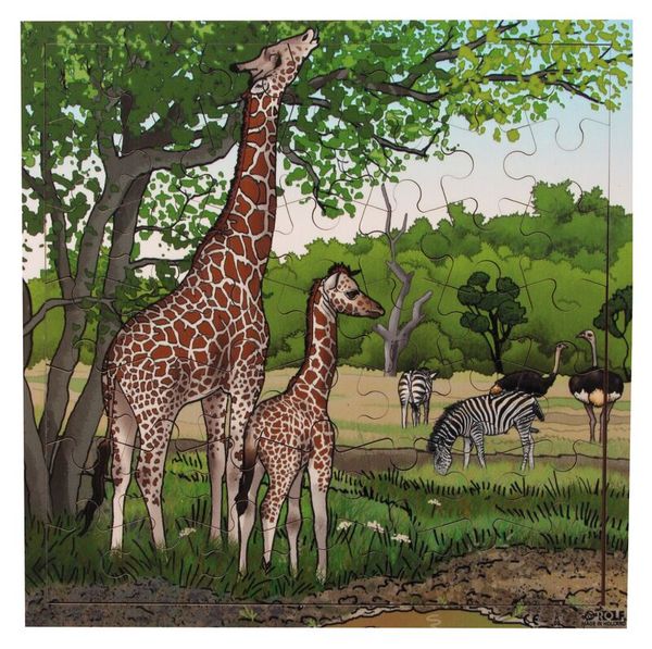 ROLF EDUCATION Puzzle Giraffen, 49 Teile, ab 3 Jahre (SONDERANGEBOT)