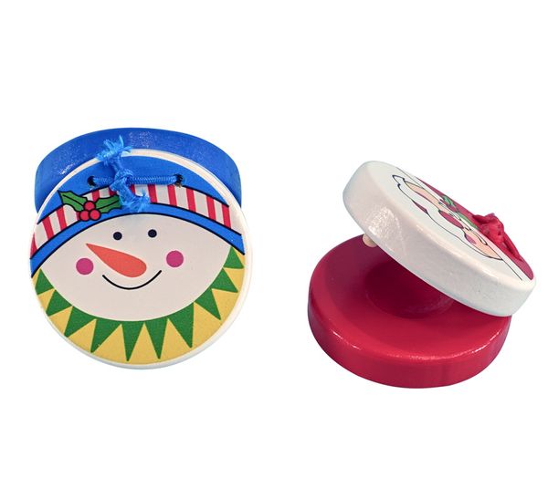 Weihnachtskastagnette, 2 Stück Weihnachtskastagnette, 2 Stück