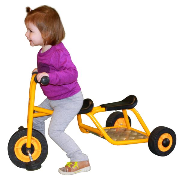 Kinderfahrrad, Dreirad, Pedaltrike, Gelb, Kleine Grösse