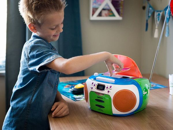 Kinderboombox, Spielzeug, Radio, BoomBox, Bunte Farben
