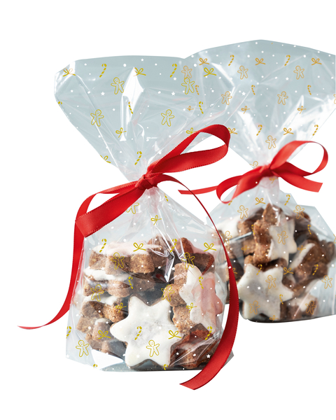 FOLIA Bio Zellglasbeutel XL Weihnachten, 10 Beutel