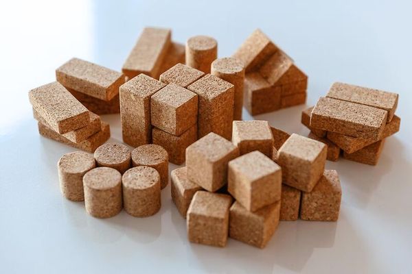 Korkwürfel, Korkbausteine, Bausteinset, Babysichere Spielzeug, Korkmaterial