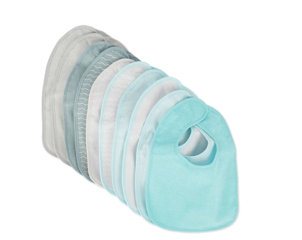 Lätzchen mit Klettverschluss, neutral, 10er Set Lätzchen mit Klettverschluss, neutral, 10er Set