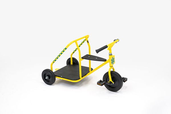 Kinderfiets, Dreirad, Gokart, gelb, schwarz