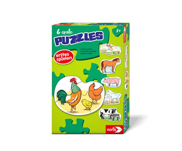6 erste Puzzles - Bauernhoftiere, ab 3 Jahre 6 erste Puzzles - Bauernhoftiere, ab 3 Jahre