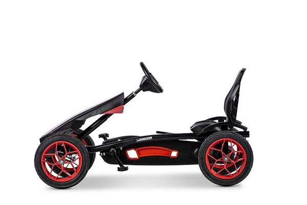 Go-kart, Rocker, Pedal car, Red wheels, Kids vehicle