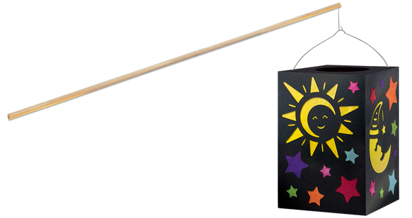 Schultaschenlampe, Laterne, Mond-Sterne, Schultüte, Kinderlampe