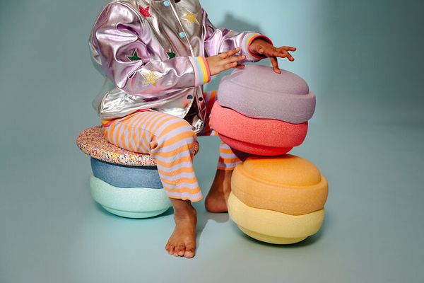 Kinderkissen, Sandwich-Kissen, Stapelbare Kissen, Pastellfarben, Spielkissen