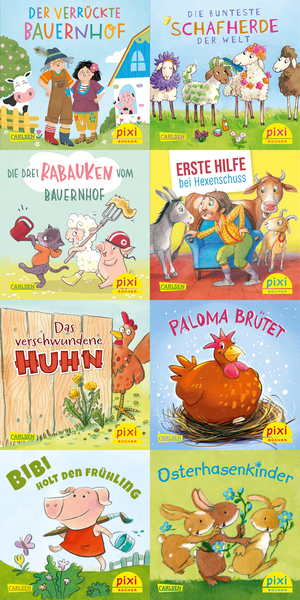 PIXI Set Frühling und Ostern, 8er-Set