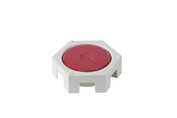 ELVIRAS Tempera-Palette hexagonal für 55 mm Blöcke, 12 Stück