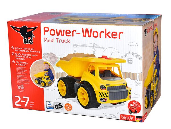 BIG Power-Worker Maxi-Truck Kipper, 46 x 32 x 30 cm, ab 2 Jahre BIG Power-Worker Maxi-Truck Kipper, 46 x 32 x 30 cm, ab 2 Jahre