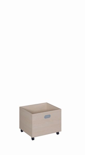 Rollkasten aus melaminbeschichteter Spanplatte (B/H/T: 46 x 36 x 38 cm)