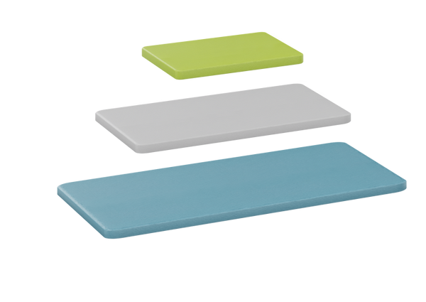 Sparplatte, Mehrfachset, Schichtenplatte, Grünton, Blau, Grau