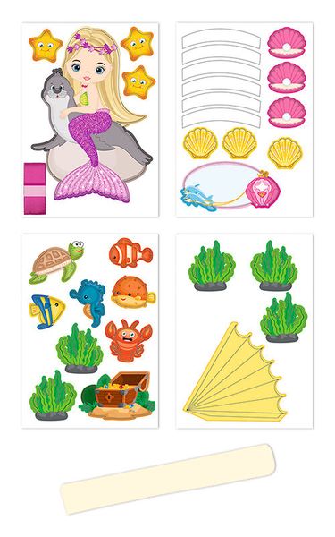 Schultüten-Bastelset Easy Line Meerjungfrau, 68 cm, 1 Set 