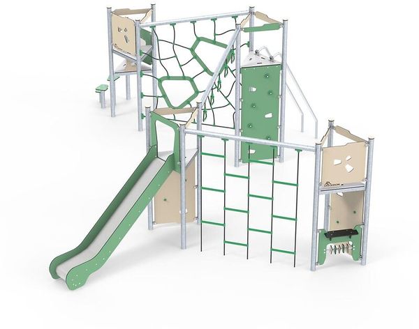 großes Klettergerüst Brandon mit Rutsche großes Klettergerüst Brandon mit Rutsche