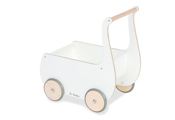 Holzwagen, Kinderwagen, Babywagen, Holzspielzeug, Holzwagen mit Griff