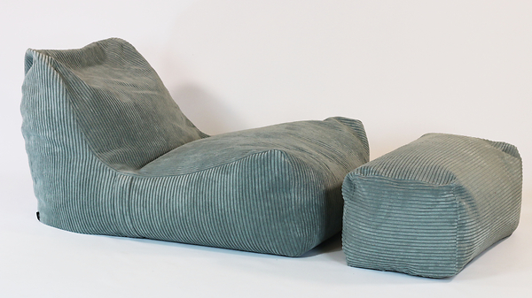 Sitzhocker mit Cordbezug, Farbe wählbar