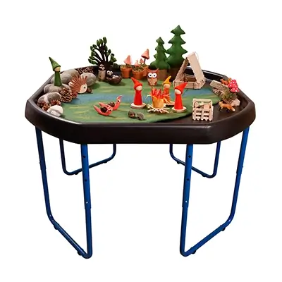 Miniature Spielplatz, Waldszene, Tischspiel, Spielzeugfiguren, Diorama