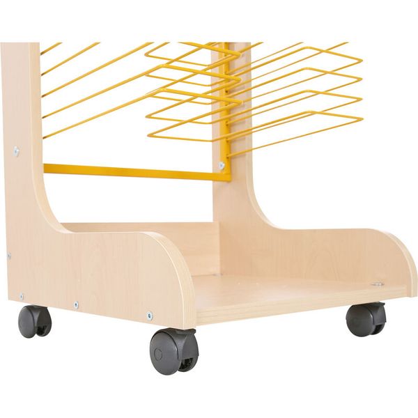 Trockenwagen bis DIN A3 auf Rollen, mit 25 Ablagen Trockenwagen bis DIN A3 auf Rollen, mit 25 Ablagen