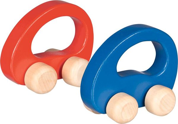 GOKI Greiffahrzeuge, 2er Set, Holz, ab 1 Jahr GOKI Greiffahrzeuge, 2er Set, Holz, ab 1 Jahr
