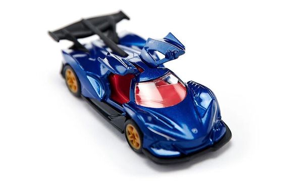 SIKU Geschenkset Supercars, 3 Spielfahrzeuge + Schild & Blitzer, ab 3 Jahre