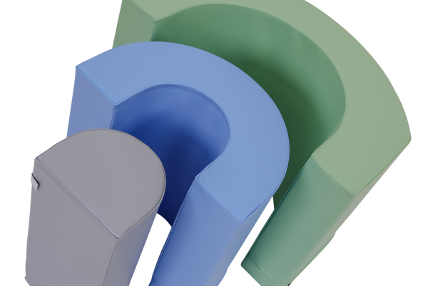 KITAEINKAUF Bewegungsparcours Schaumstoff, Kunstleder, 5-teiliges Set