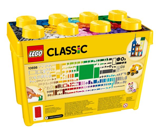 Lego Bausteine, Kunststoff-Set, Lego Classic, Gelb, Großer Behälter