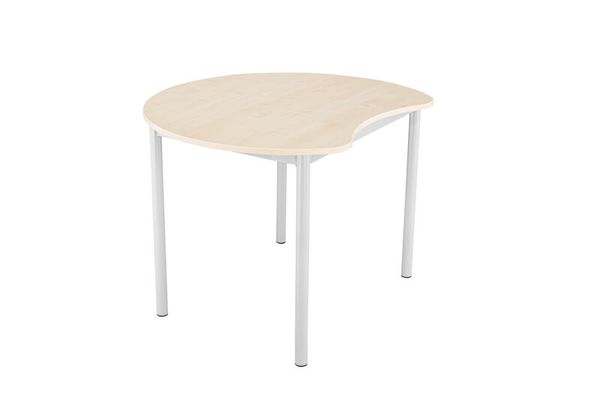 ecktisch, Holztisch, Küchentisch, Metallbeine, naturholz